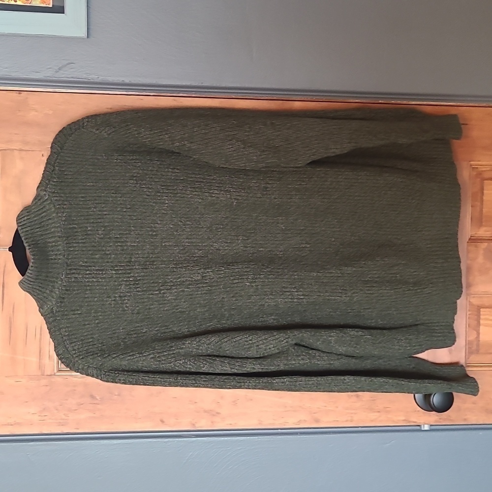 Green Button up Sweater - Picture 6 of 6
